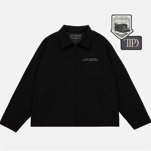 Taylor Swift The Tortured Poets Department Black Jacket & 2 Patch Set SIZE Large